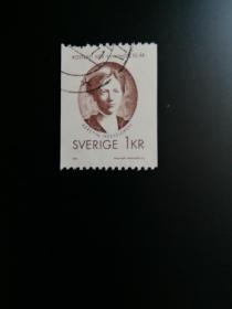 外国邮票   瑞典邮票 1971年妇女参政50周年.政治家海塞尔格伦 （信销票)