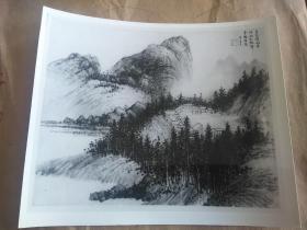 中国古代书画黑白照片a97