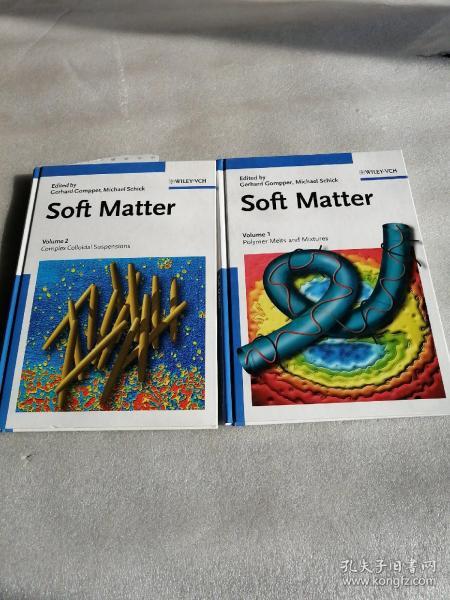Soft Matter Volume1 polymer Melts and Mixtures Vilume2 Complex Colloidal Suspensions (软物质体积1聚合物熔体和混合物体积2复合胶体悬浮液)国外原版