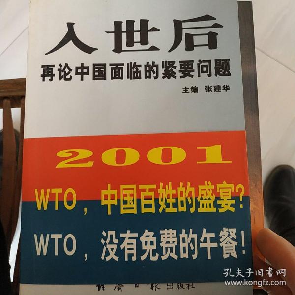 入世后再论中国面临的紧要问题