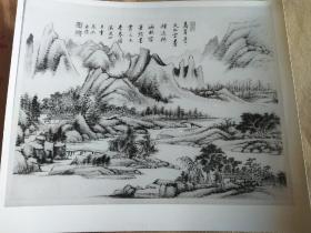 中国古代书画黑白照片a102