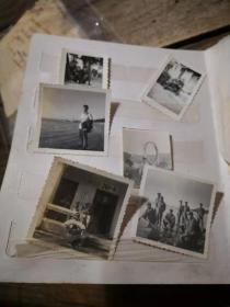 老相册一本，内有相片78张，  为全国五一劳动奖章 东莞名人陈伙根年轻时战友的相片