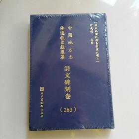 中国地方志佛道教文献汇纂.诗文碑刻卷 第263册（华东-江西-南昌市-九江市）