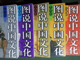 图说中国文化：艺术卷、文学卷、饮食卷、科技卷、思想卷     五册合售（彩色图文版）