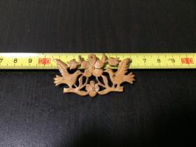 骨雕喜上眉梢摆件挂件(尺寸约：5.5*3*0.3cm)