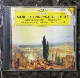 门德尔松CD(进口)，第四、第五交响曲
