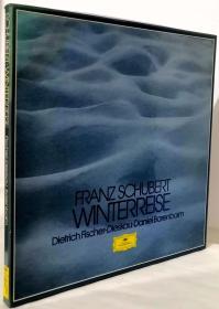 发烧级收藏 黑胶唱片 舒伯特 SCHUBERT:WINTERREISE【Dietrich Fischer-Dieskau.Daniel Barenboim菲舍尔·迪斯考 丹尼尔·巴伦博伊姆】（原装一盒两张 1980年西德出版 大33转）