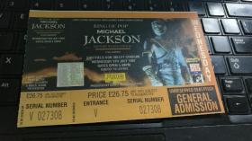 迈克杰克逊 门票 演唱会 历史history 经典之作 1992，带激光防伪