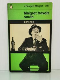 乔治·西默农：梅格雷探长系列 Maigret Travels South by Georges Simenon （Penguin Books 1952年版）(法国推理小说) 英文原版书