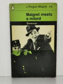 乔治·西默农：梅格雷探长系列 Maigret Meets a Milord by Georges Simenon （Penguin Books 1963年版）(法国推理小说) 英文原版书