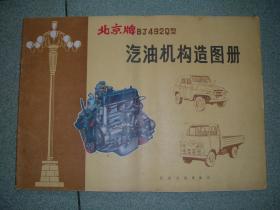 社科书籍◇北京牌BJ492Q型汽油机构造图册，74年18幅，满35元包快递（新疆西藏青海甘肃宁夏内蒙海南以上7省不包快递）