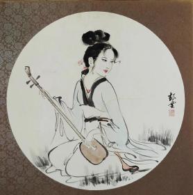 日本回流刘静云人物卡板圆光