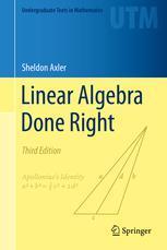 Linear Algebra Done Right (3rd ed)：3rd Edition