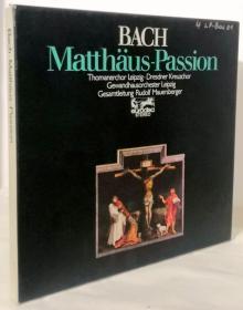 发烧级收藏 黑胶唱片巴赫BACH: MATTHÄUS-PASSION【德国格万豪斯管弦乐团、RUDOLF MAUERSBERGER】原装一盒四张 1970年德国出版 大33转）