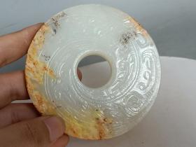 战汉和田白玉璧