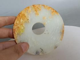 战汉和田白玉璧