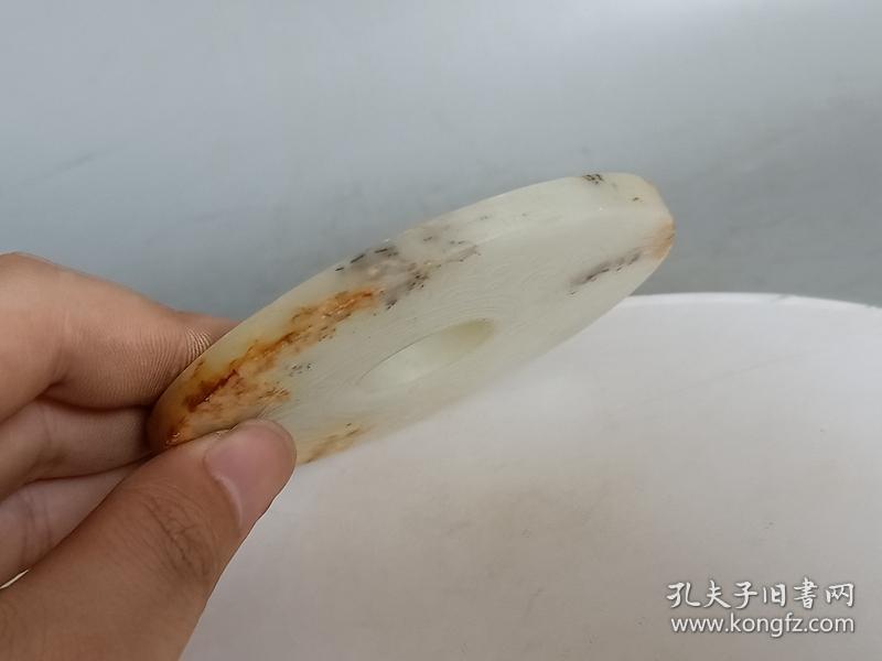 战汉和田白玉璧