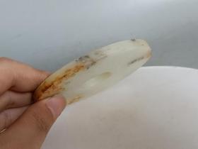 战汉和田白玉璧
