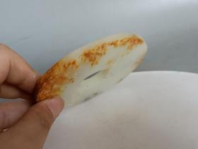 战汉和田白玉璧