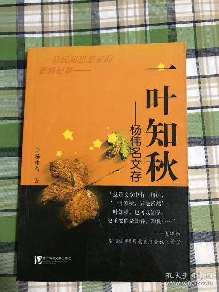 一叶知秋：杨伟名文存