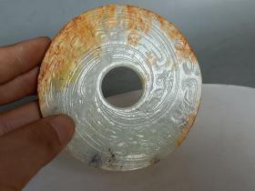 战汉和田白玉璧