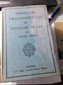 PHONETIO TRANSCRIPTIONS OF ENGLISH PROSE 英语散文音位转换  （1927年版）