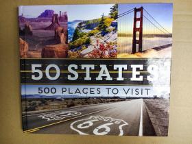 50 States 500 Places to Visit  50个州 500个地方 全国各地最好的景点和景点游览 博物馆、纪念碑、国家公园、海滩、战场、建筑