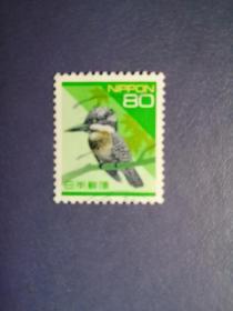 外国邮票 日本邮票 啄木鸟
（信销票)
