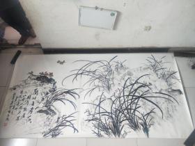 张惠民,中国牡丹书画艺术研究院院长，中国画院副院长 巨幅作品 保真