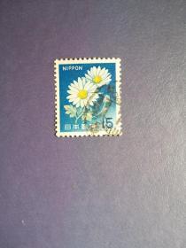 外国邮票 日本邮票 1967年   菊花
（信销票)