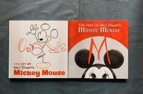 英文原版The Art of Walt Disney 's Minnie Mouse, The Art Of Walt Disney: From Mickey Mouse 华特迪士尼米妮老鼠的艺术,华特迪士尼的艺术：来自米老鼠2本合售