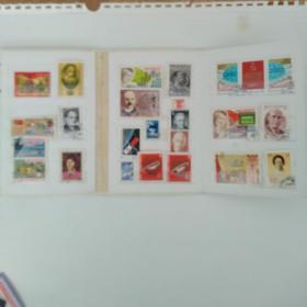 外国邮册邮票。25个。