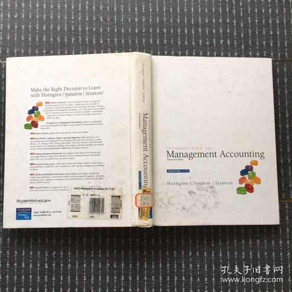 introduction to management accounting 管理会计概论英文原版