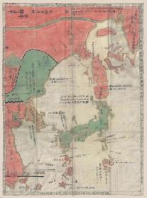 0091古地图1785 中国-日本-韩国和台湾手稿地图。纸本大小42.33*57.08厘米。宣纸原色微喷印制