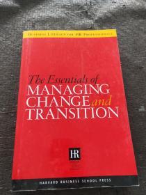 哈佛商业系列 The Essentails of Managing Change and Transition （Harvard SHRM） 英文原版书 正版 现货 当天发货 书内有点划线  不影响书