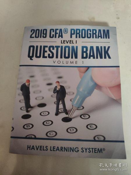 CHARTERED FINANCIAL ANALYST  LEVEL1 详细见图 2019