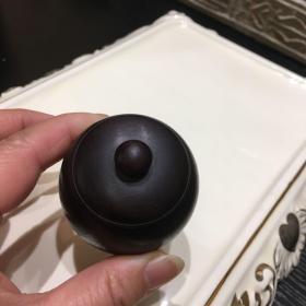 紫檀小粉盒 老木新作