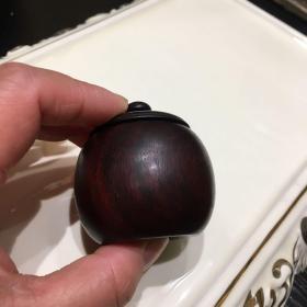 紫檀小粉盒 老木新作