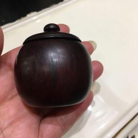 紫檀小粉盒 老木新作