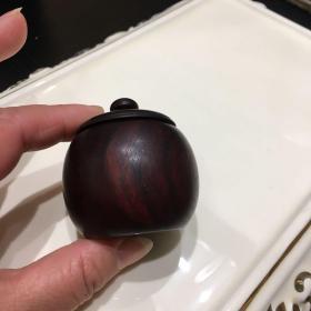 紫檀小粉盒 老木新作