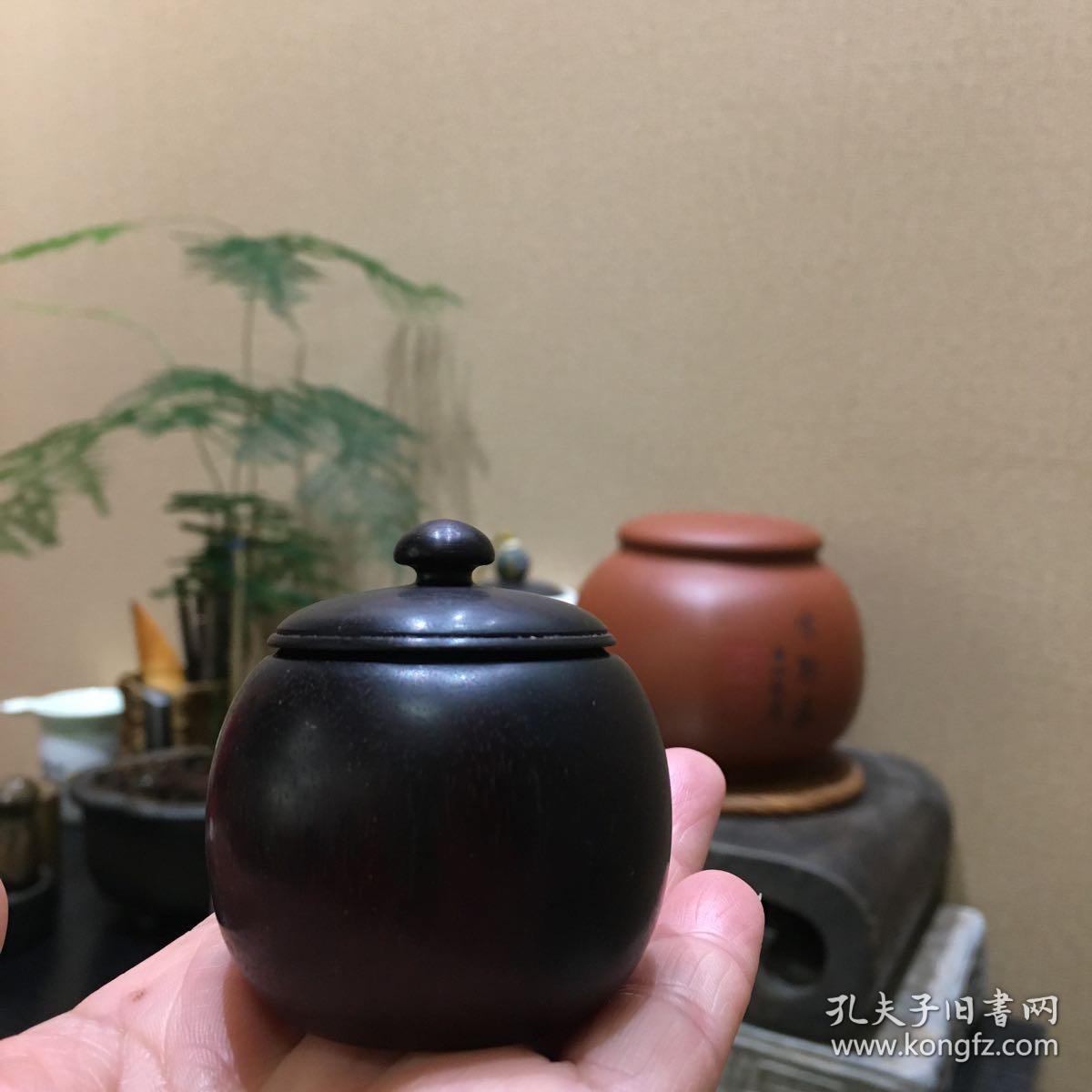 紫檀小粉盒 老木新作