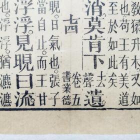 《诗经·小雅·桑扈之什》卷五之七十四,清代著名书庄“书业德”雕版印刷古籍散页