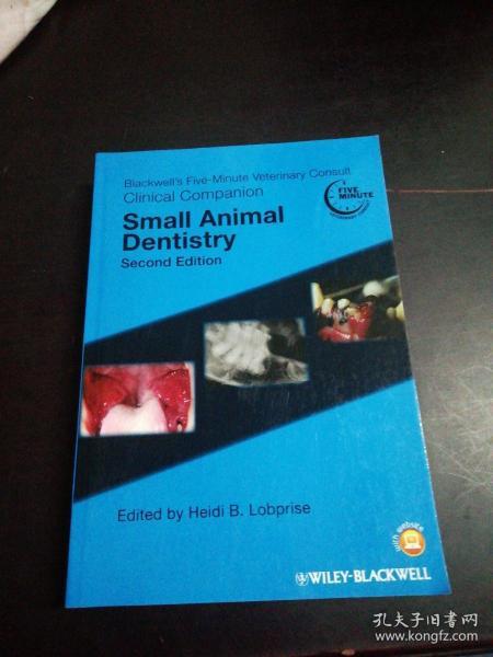 Blackwell's Five-Minute Veterinary Consult Clinical Companion: Small Animal Dentistry-布莱克威尔五分钟兽医咨询临床伴侣：小动物牙科