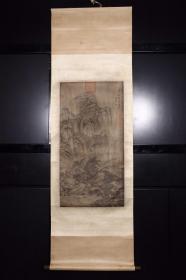 旧藏“李唐”山水绢本立轴