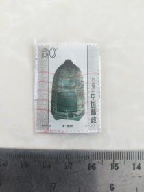 中国邮政:2000-25古钟（4-3）T唐·景云钟80分(信销邮票)