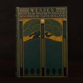 稀缺，《 Wessex Painted》彩色插图版，1906 年出版，精装