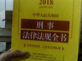 中华人民共和国刑事法律法规全书（含典型案例、立案及量刑标准）（2018年版）