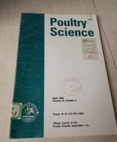 畜牧科学Poultry  Science   April 1993 volume 72，Number 4