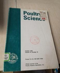 畜牧科学Poultry  Science   April 1993 volume 72，Number 10