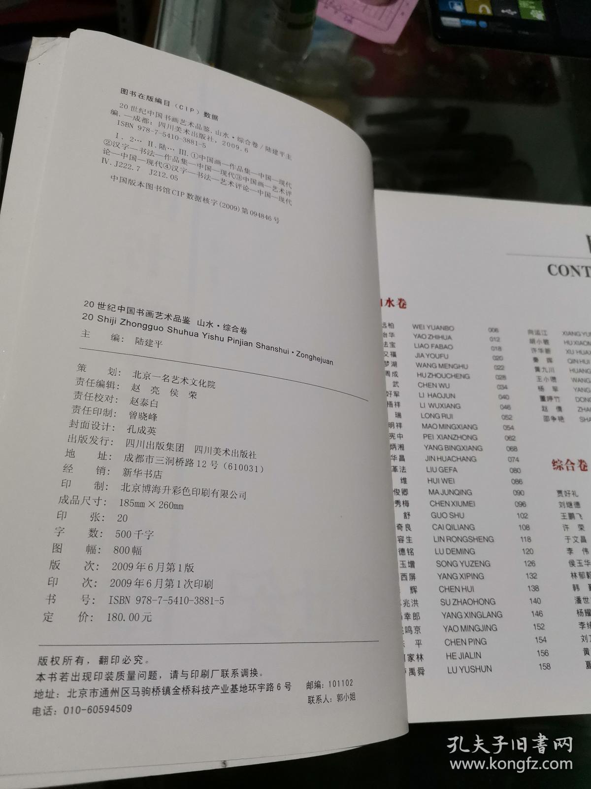 20世纪中国书画艺术品鉴 山水综合卷